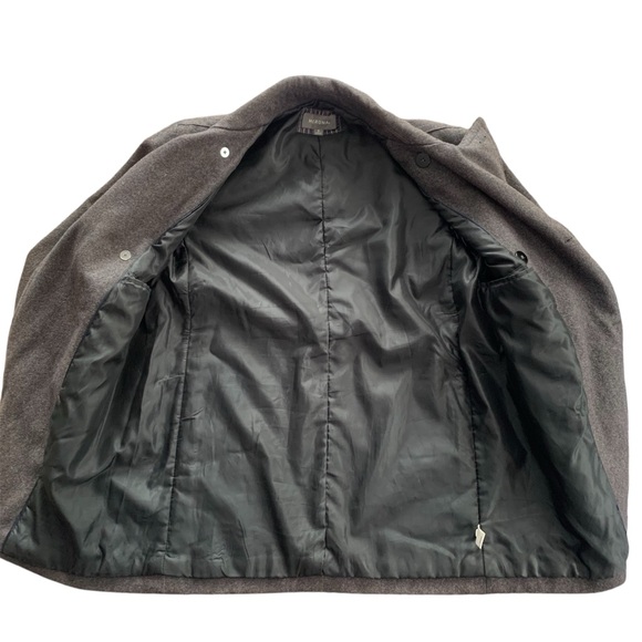Merona Wool Blend Dark Charcoal Gray Pea Coat – Men’s Small - Picture 7 of 12